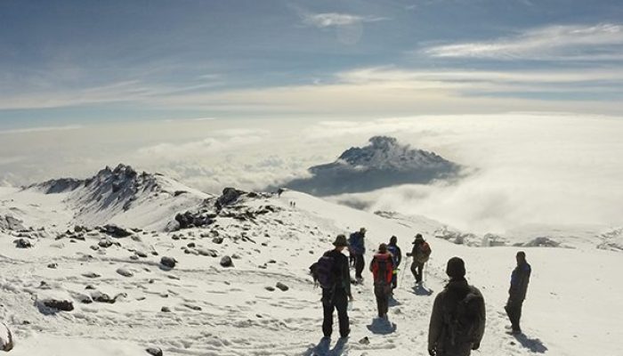 Marangu route climbing
